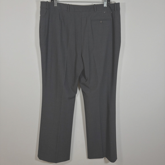 Calvin Klein Modern Fit Gray Career Work Trouser Slacks Dress Pants 16 Grey NWOT - Picture 8 of 8